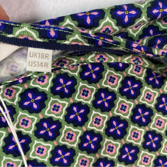 NEW Boden Flutter Sleeve Jersey Dress English Ivy, MoroccanSize 14R Pockets - Picture 8 of 10